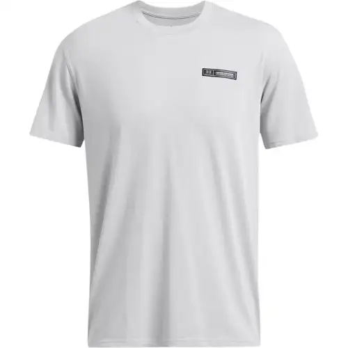 Under Armour Label T Shirt Men's Medium Gray