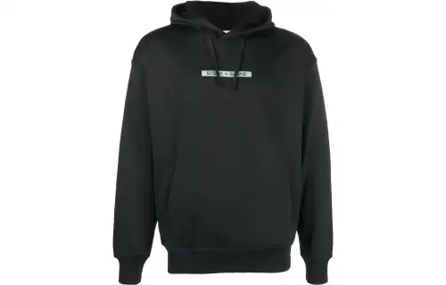 STONE ISLAND Sweatshirts Men's Black Hooded Moderate Regular
