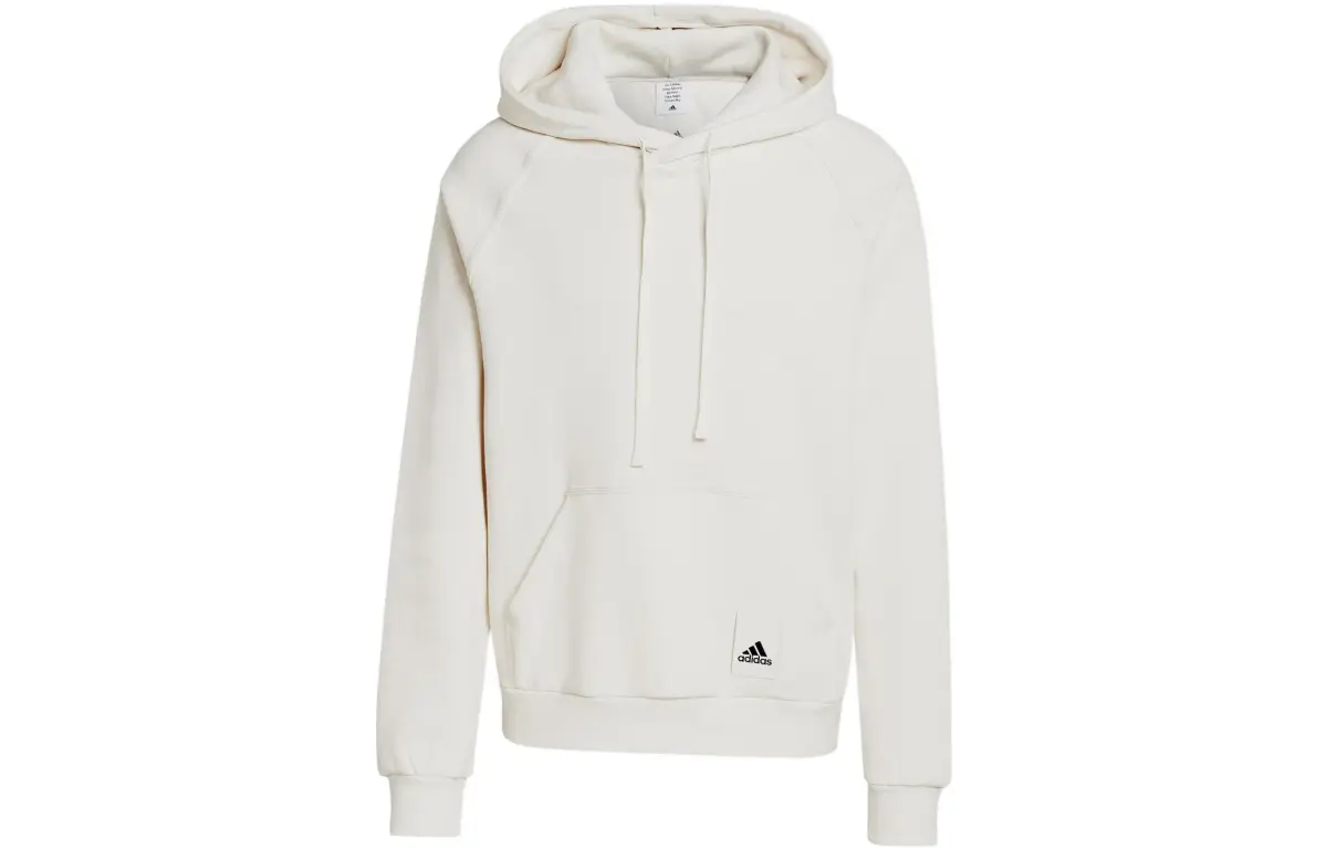 Adidas Sweatshirts Men's White Hooded Moderate Regular