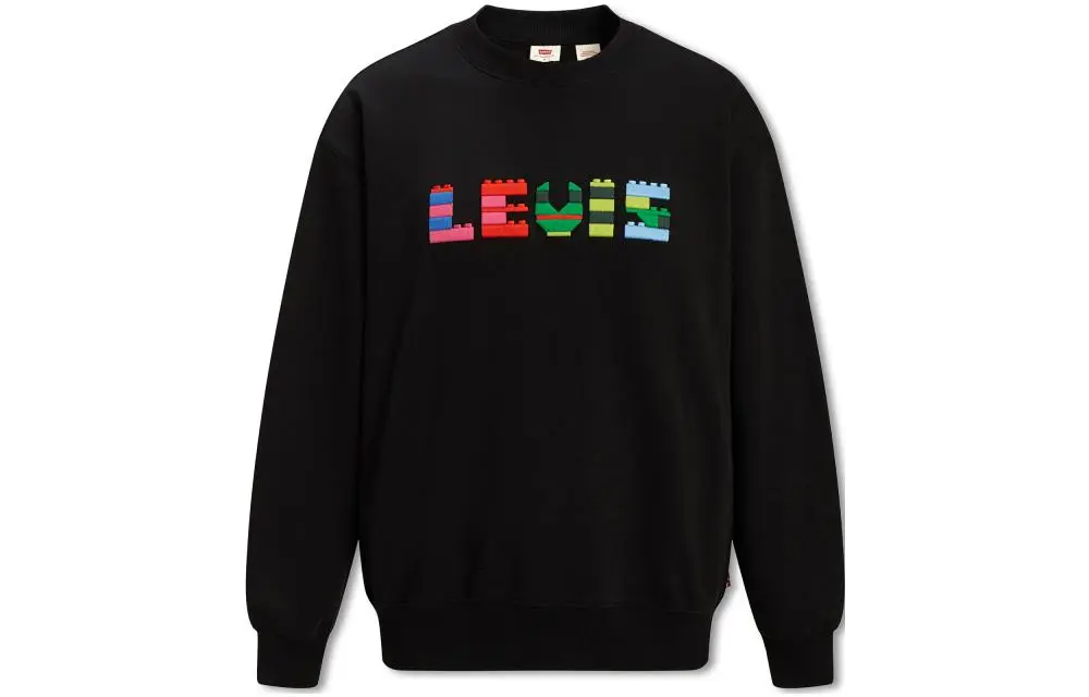 Levi's Sweatshirts Unisex Black Crew Neck Moderate Regular