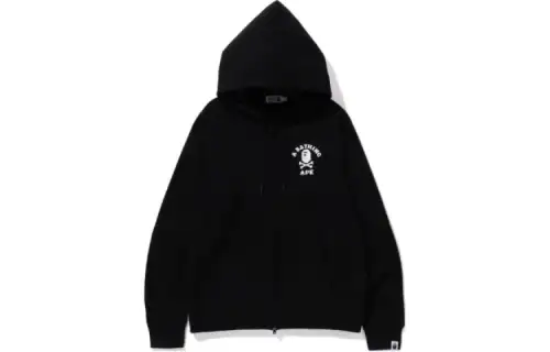 Bape Ape Crossbone College Zip Hoodie