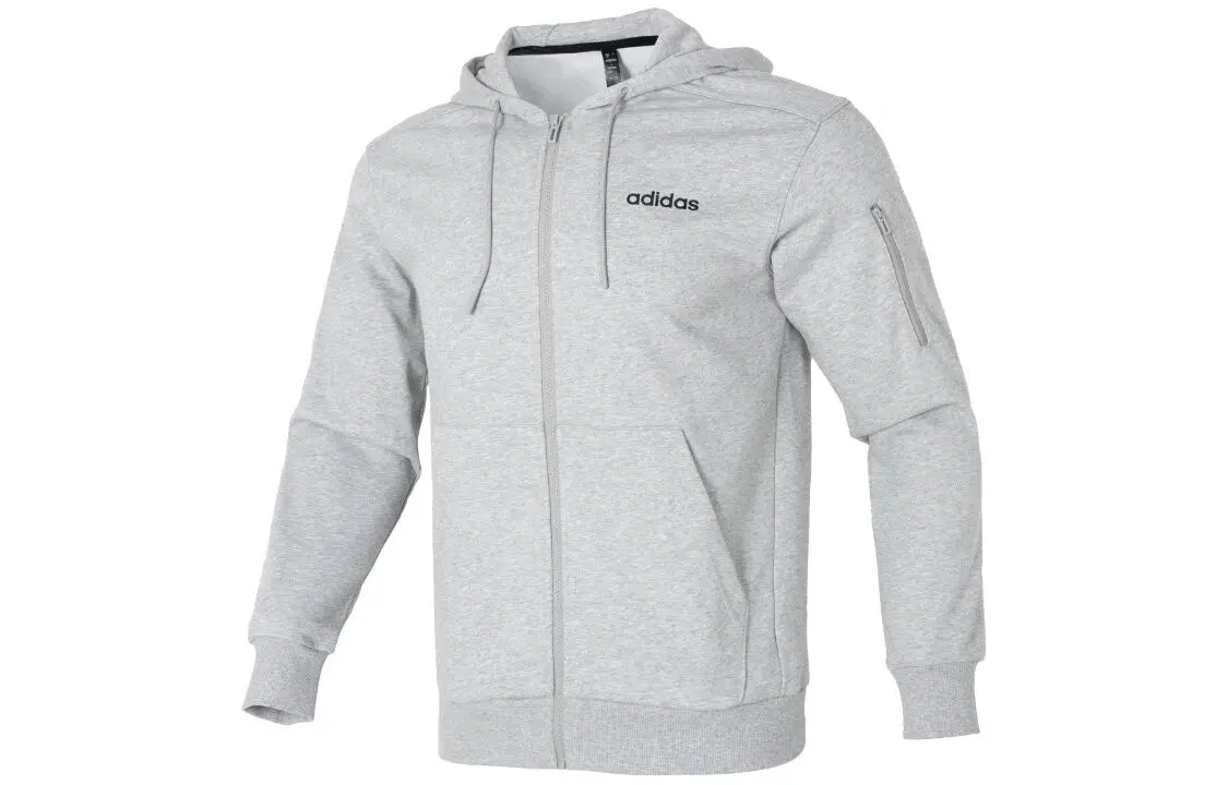Adidas Sweatshirts Men's Gray Hooded (Non-detachable) Moderate