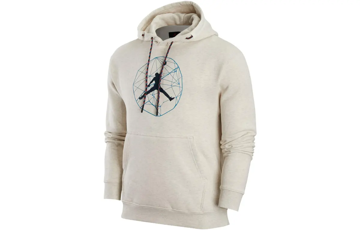 Jordan ESSENTIALS Sweatshirts Men's Oat Hooded Moderate Regular