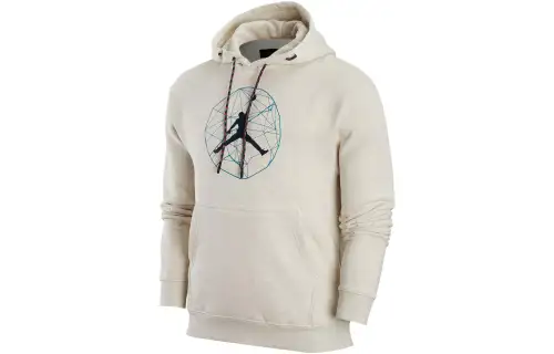Jordan ESSENTIALS Sweatshirts Men's Oat Hooded Moderate Regular