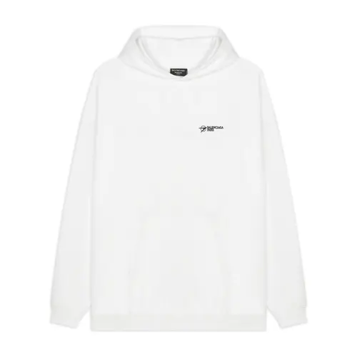 Balenciaga Sweatshirt Loose Fit Men's White