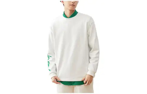 ANTA Life Collection Sweatshirts Unisex White Crew Neck Moderate Mock Two Piece