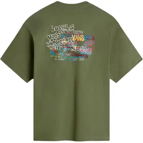 Vans Local Pub Spray T Shirt Men's Green