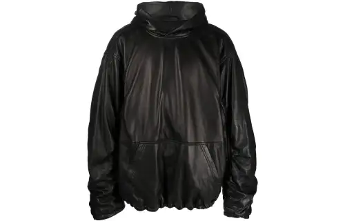 【Previous Season】pullover leather hoodie