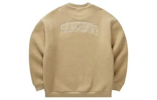 Skechers Colorful Sweatshirts Unisex Irish Cream Crew Neck Moderate Regular