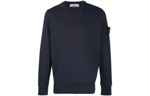 STONE ISLAND Compass-appliqué Cotton Sweatshirt