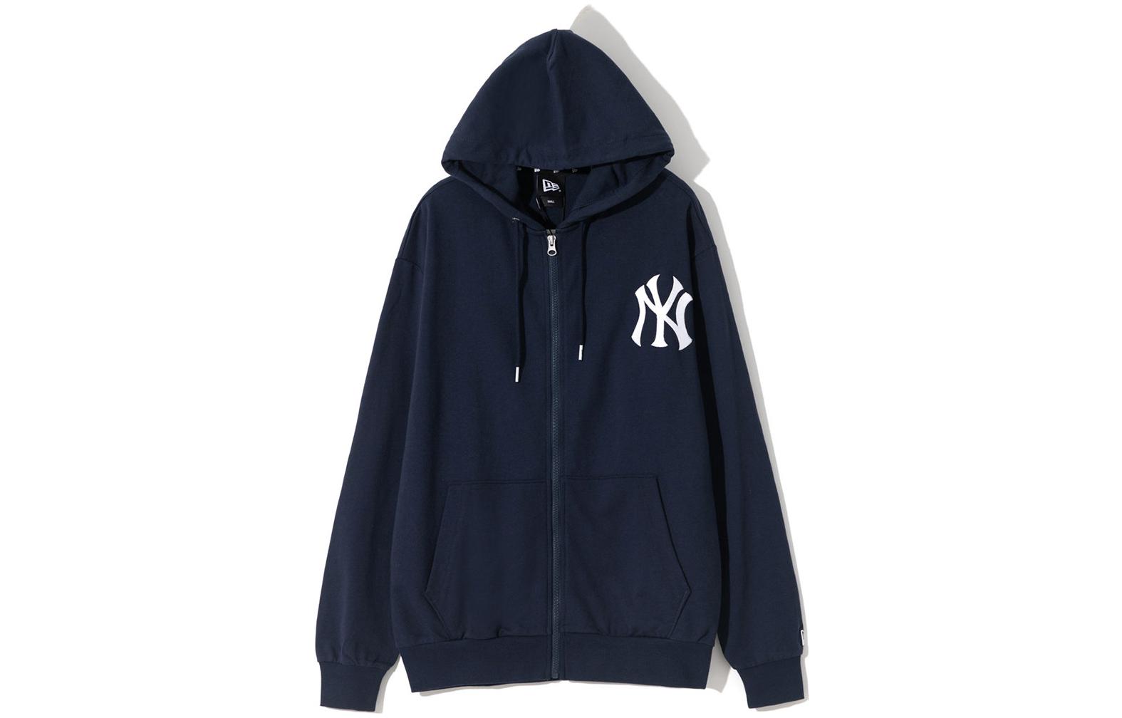 New Era MLB, cardigan with hood with zipper, navy sweatshirt, with your logo imprint, American style