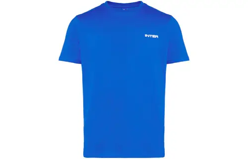 Inter Milan Football Club IM GALAXY CREST T-SHIRT Back printed logo round neck straight short-sleeved T-shirt Men's Royal Blue