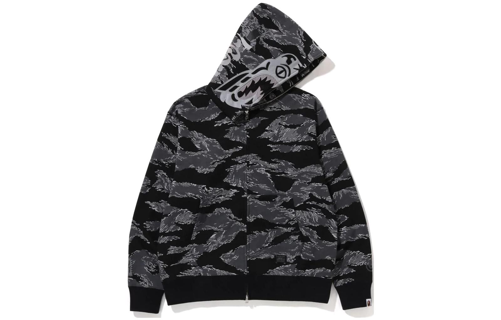 Bape Tiger Camo Tiger Relaxed Fit Full Zip Hoodie FW22