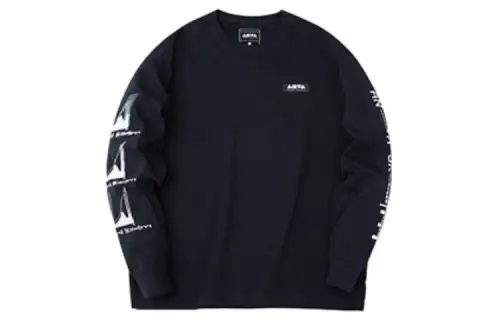 ANTA Sweatshirts Unisex Black Crew Neck Moderate Regular