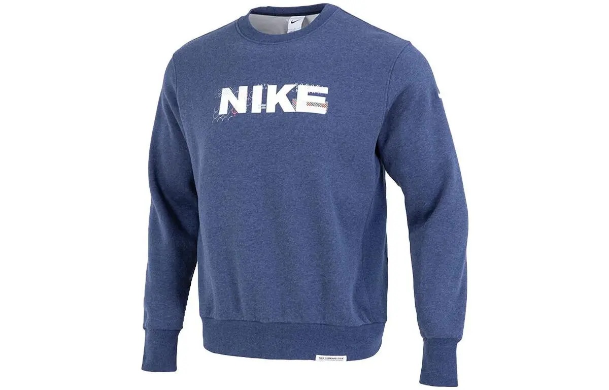 Nike Sweatshirts Men's Blue Crew Neck Moderate Regular
