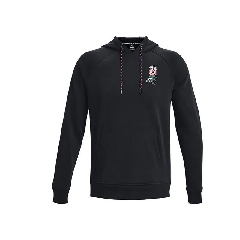 Under Armour Rose Sweatshirts Men's Black Hooded Moderate Regular