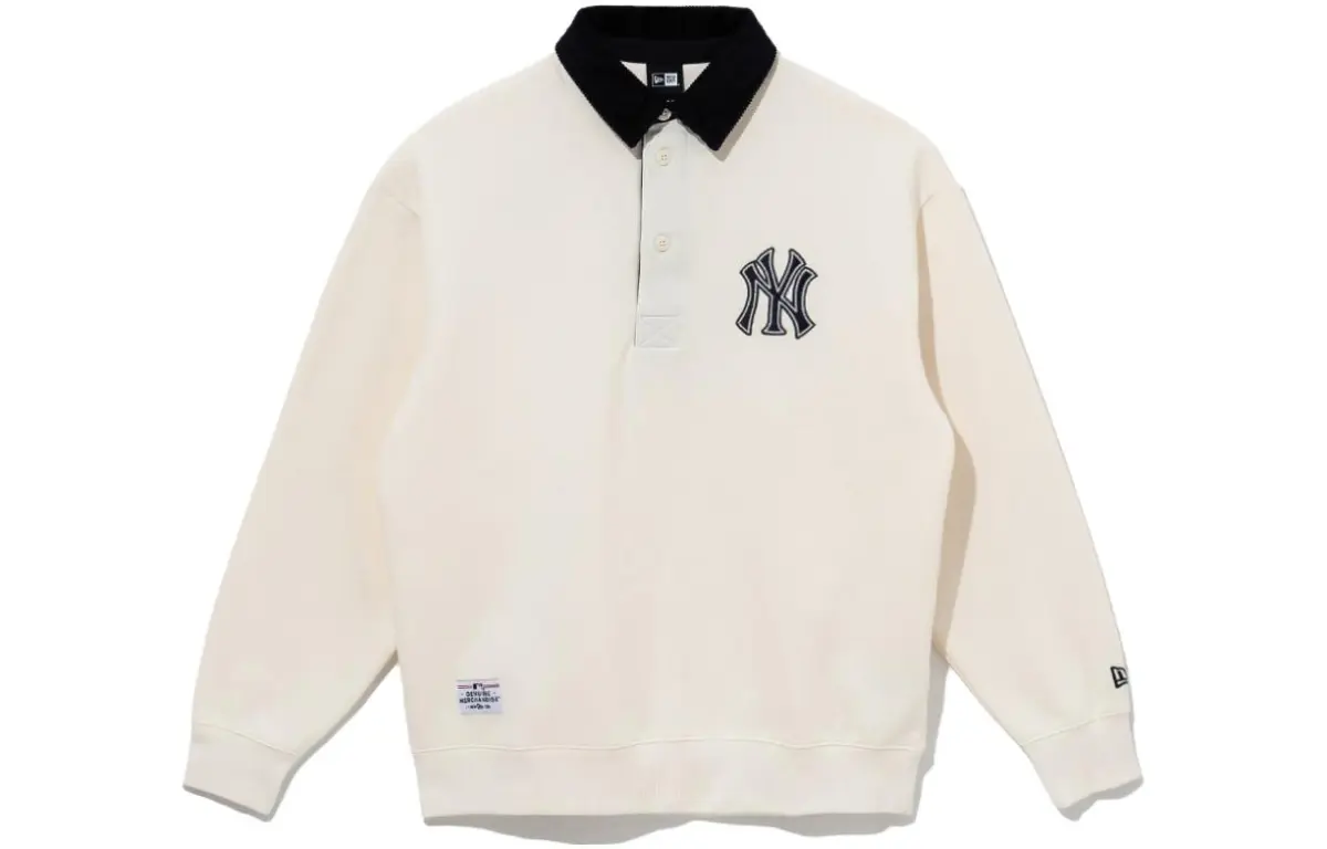 New Era FW23 Sweatshirt Unisex Ivory White
