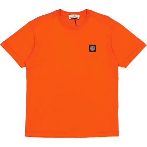 STONE ISLAND T Shirt Men's Orange
