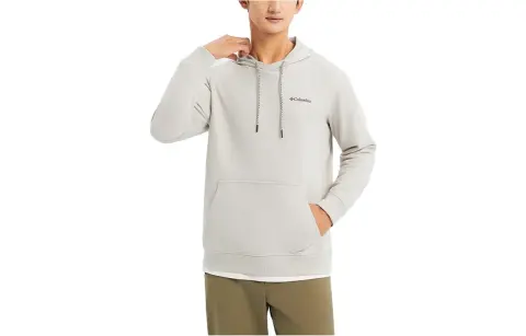 Columbia Transit Sweatshirts Men's Gray White Hooded Moderate Regular