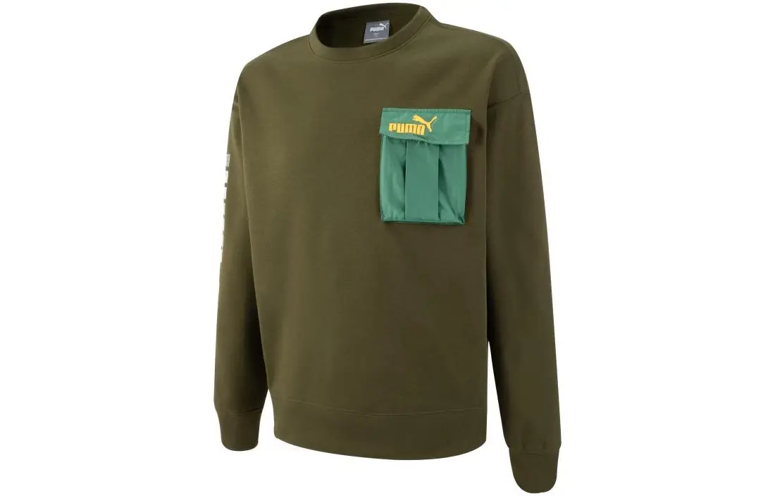 PUMA Players Lounge Sweatshirt Men's Army Green