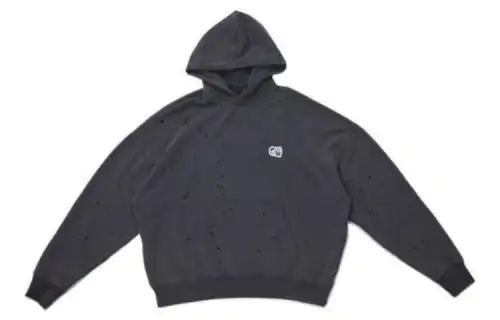 Vans Sweatshirts Men's Gray Hooded Moderate Regular