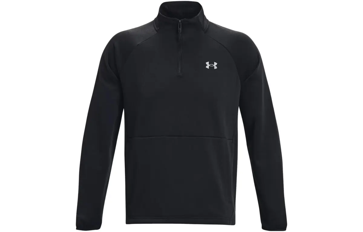 Under Armour Sweatshirts Men's Black Stand Collar Moderate Regular