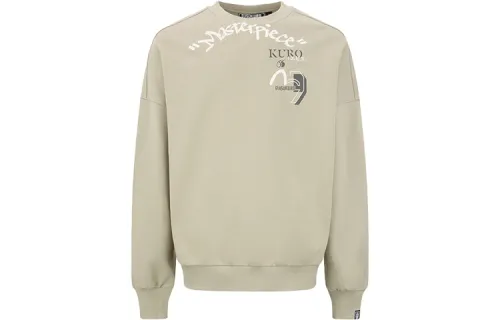 EVISU Sweatshirts Men's Khaki Crew Neck Moderate Regular