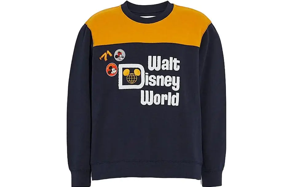 COACH X Disney Sweatshirts Men's Navy Crew Neck Moderate Regular
