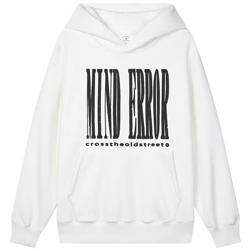 MIND ERROR Sweatshirts Unisex Hooded Thickened Regular
