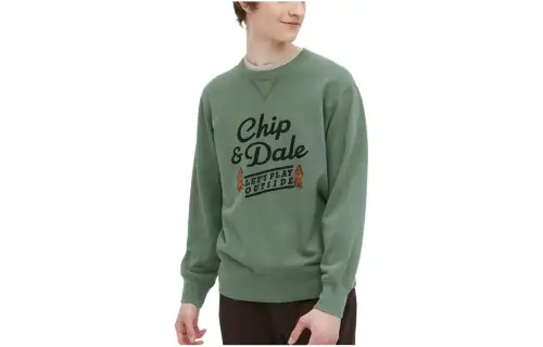 UNIQLO Sweatshirts Unisex Green Crew Neck Moderate Regular