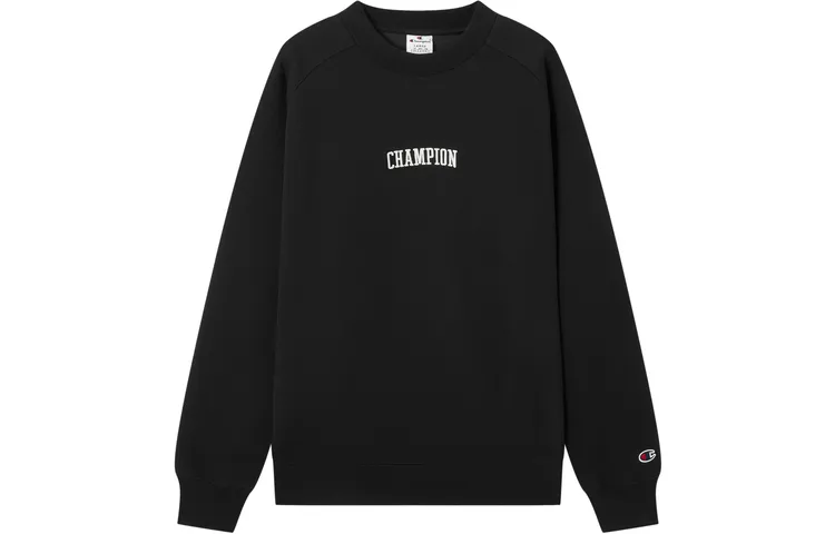 Champion FW22 Champion Thickened Fleece Lined C Logo Letter Raglan Athleisure Sweatshirt Unisex
