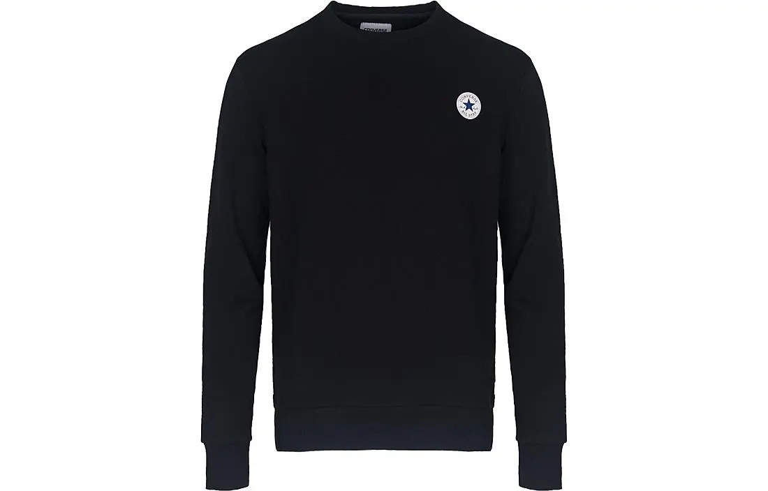 Converse Sweatshirts Men's Black Crew Neck Moderate Regular