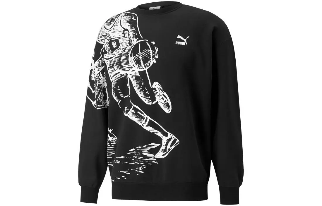 PUMA X Joshua Vides Graphic Printed Crewnesk Sweatshirt