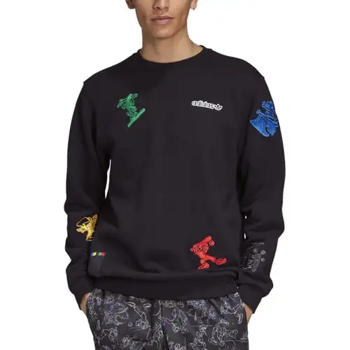 Adidas Originals Goofyadidas Originals X Disney Crew Neck T Shirt Men's Black