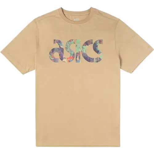 ASICS T Shirts Unisex Coffee Crew Neck