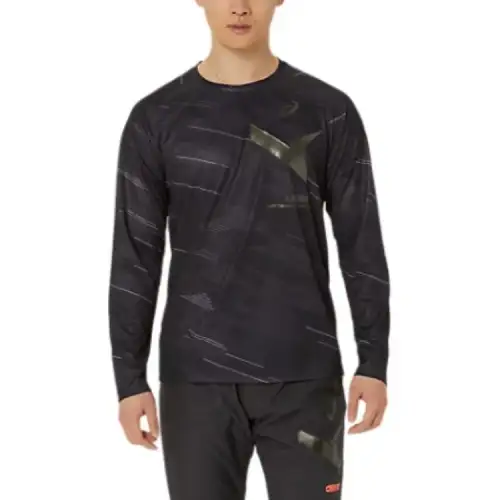 ASICS AIM TRG T Shirts Unisex Black Crew Neck Moderate Straight Fit