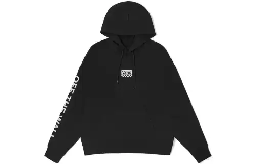 Vans Sweatshirts Unisex Black Hooded Moderate Regular