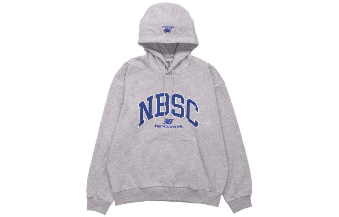 New Balance ZPZ Graphic Sweatshirts Unisex Gray Hooded Moderate Regular