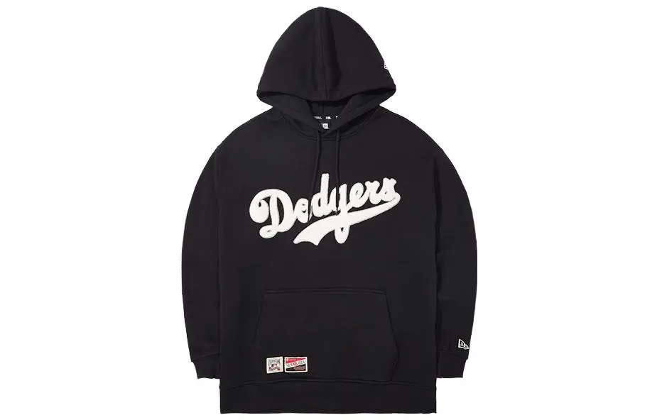 New Era Sweatshirts Unisex Black Hooded Thickened Regular