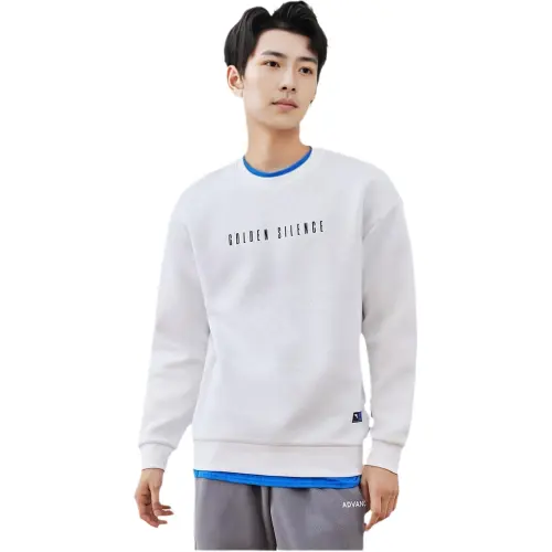 ANTA Sweatshirts Men's White Crew Neck Moderate Other
