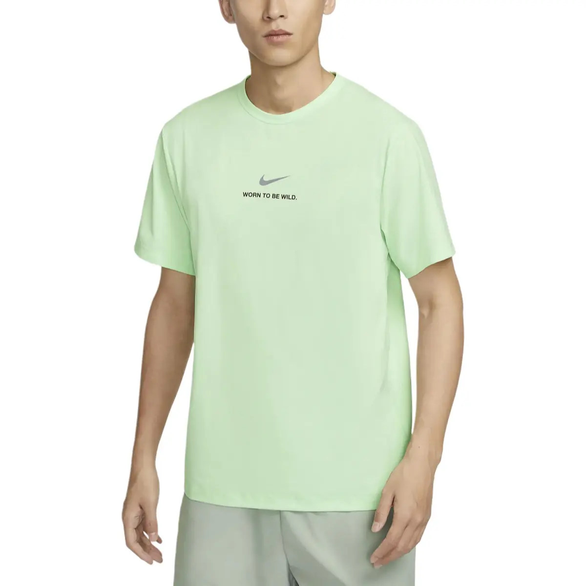Nike Dri-Fit T-Shirts Men's Vapor Green Crew Neck Moderate