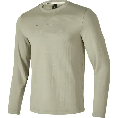 Skechers T Shirts Men's Khaki Crew Neck Moderate Straight Fit