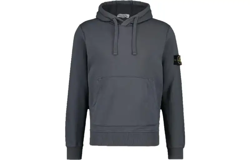 STONE ISLAND Logo-appliqué Cotton Hoodie