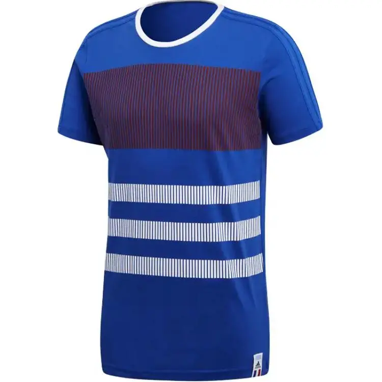 Adidas France Polo Ci TEE 697 T Shirt Unisex Blue