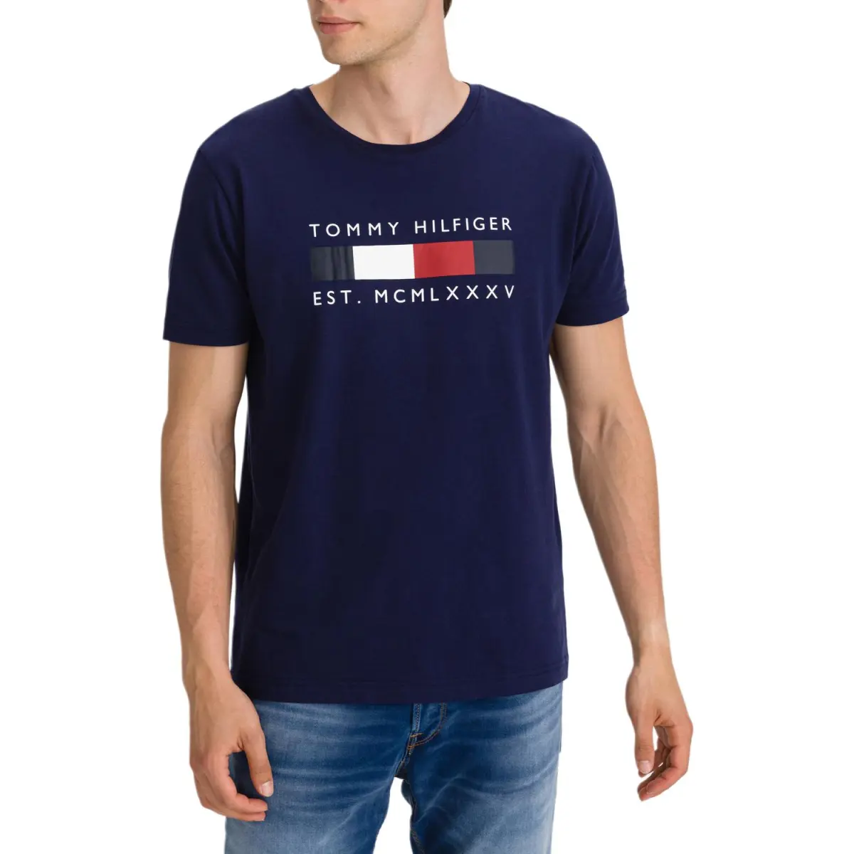 Tommy Hilfiger T Shirt Men's Navy Blue