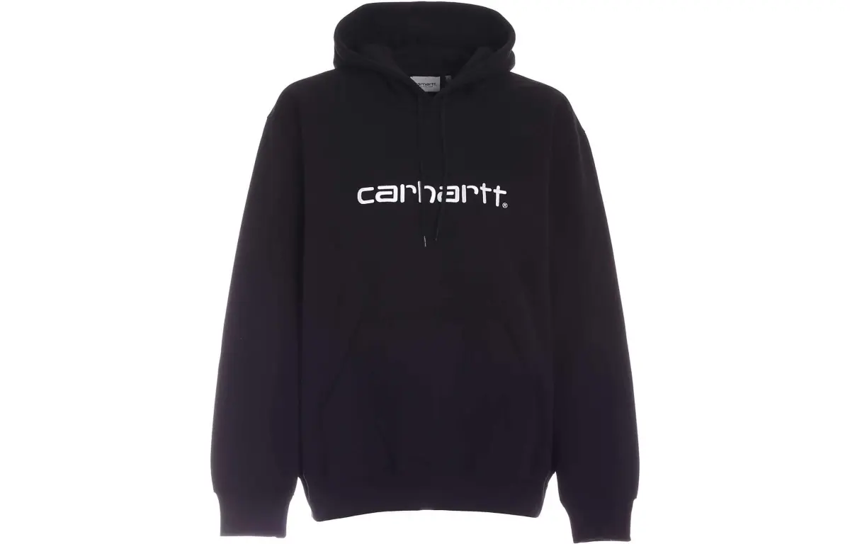 Carhartt WIP Logo Embroidered Drawstring Hoodie