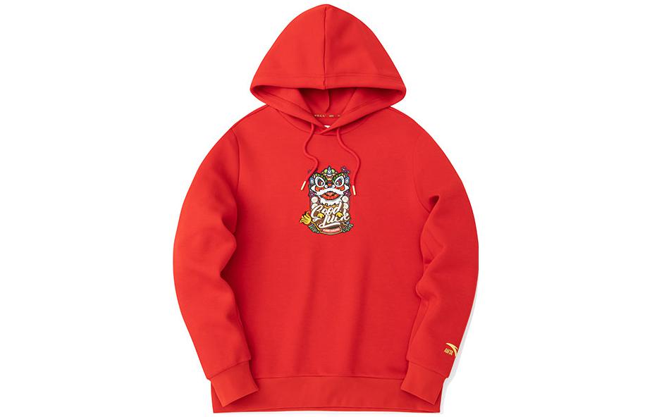 Худи Anta Lion Embroidery Hoodie (красное)