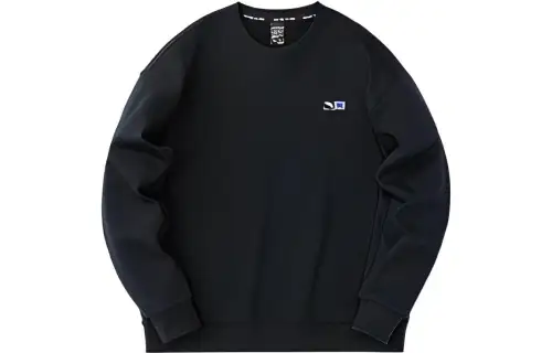 ANTA Basketball Collection Sweatshirts Men's Black Crew Neck Thickened Regular