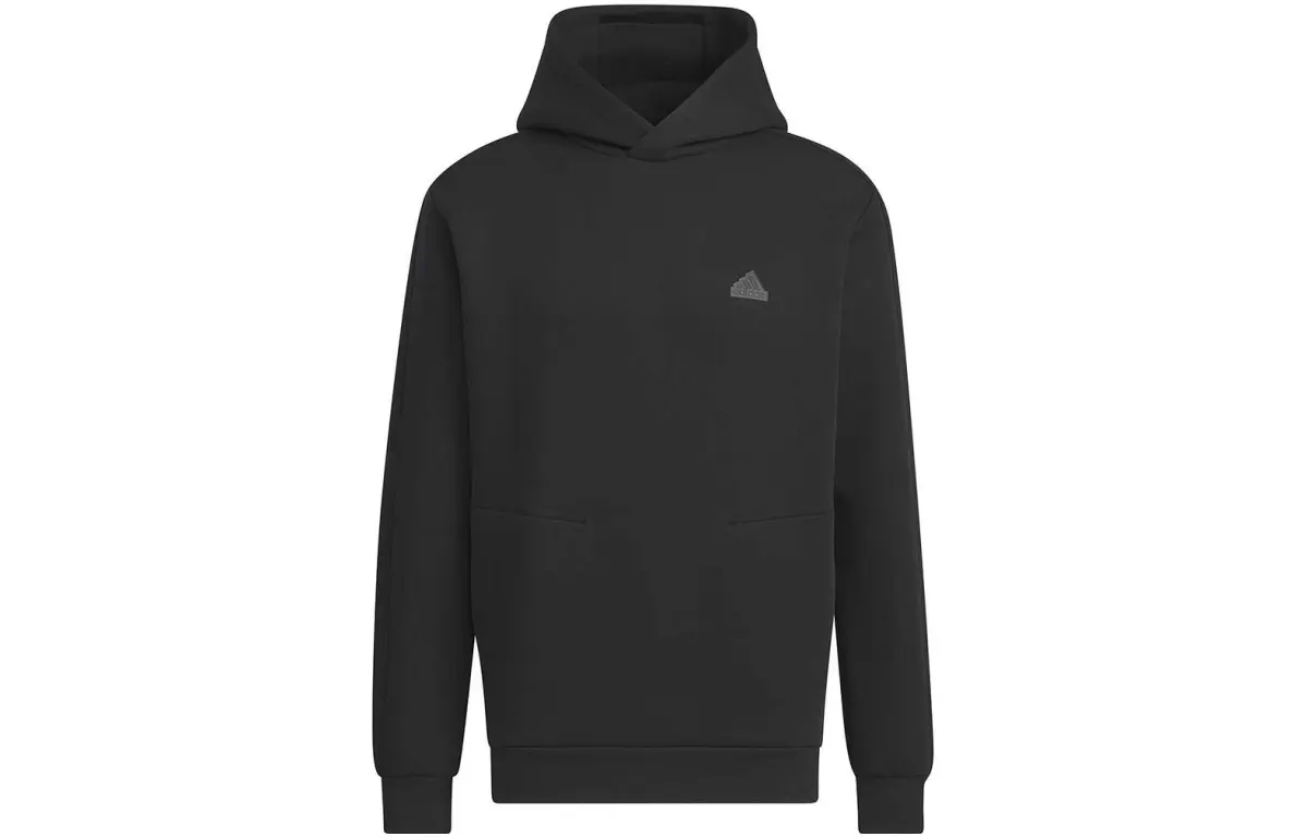 Adidas Sweatshirts Unisex Black Hooded Moderate Other