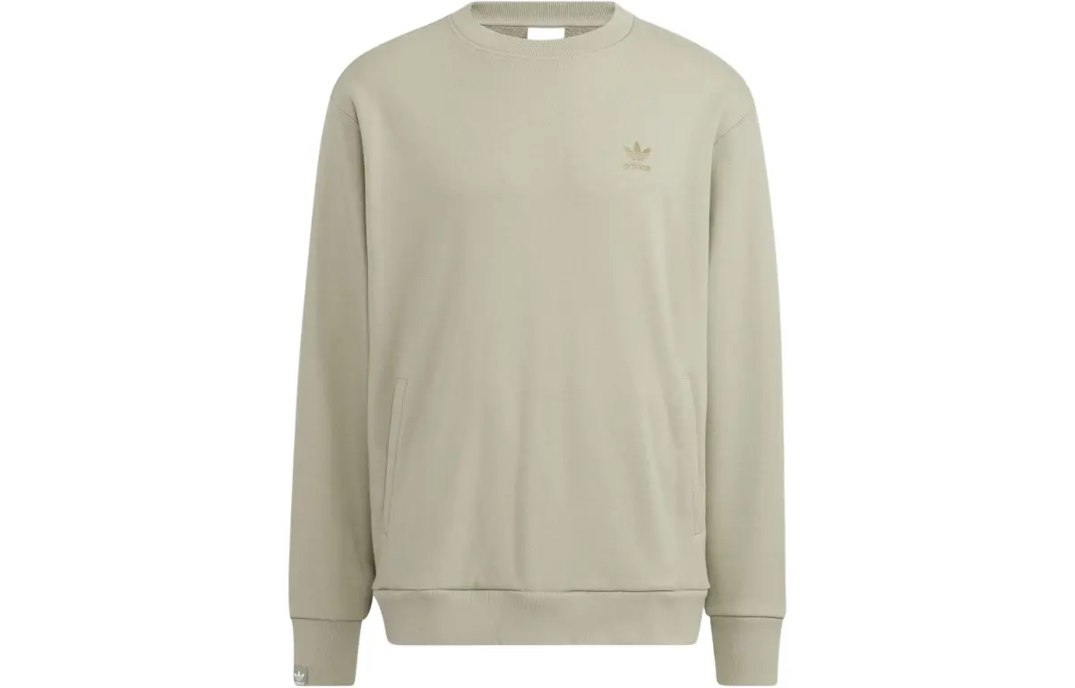 Adidas Originals Sweatshirts Men's Light Green Crew Neck Moderate Regular